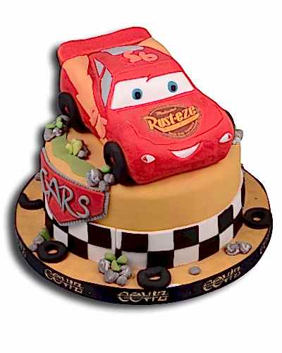 Cars Şimşek McQueen Doğum Günü Pastası