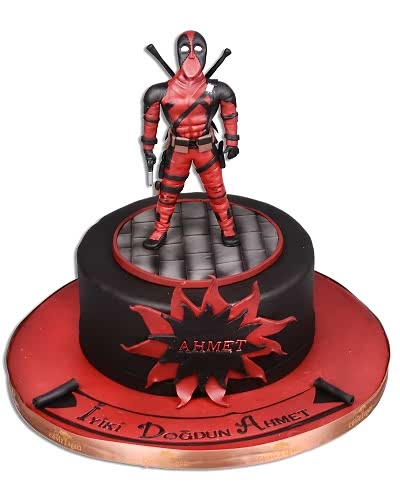Deadpool Doğum Günü Pastası