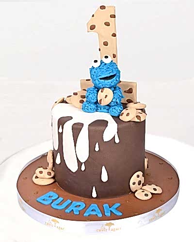 Kurabiye Canavarı Doğum Günü Pastası